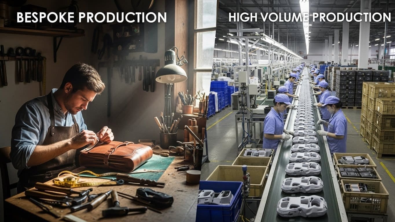 bespoke vs high volume production