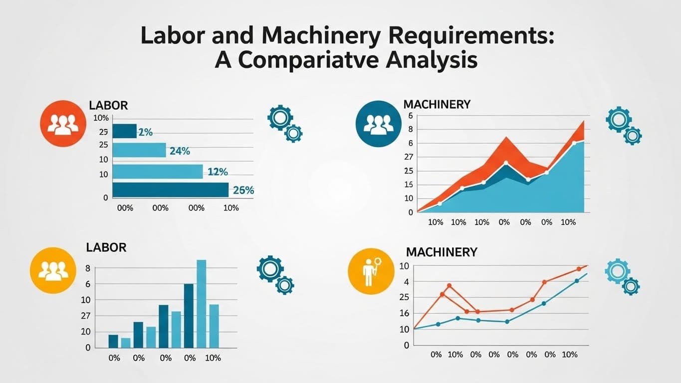 labor and machinery requirements