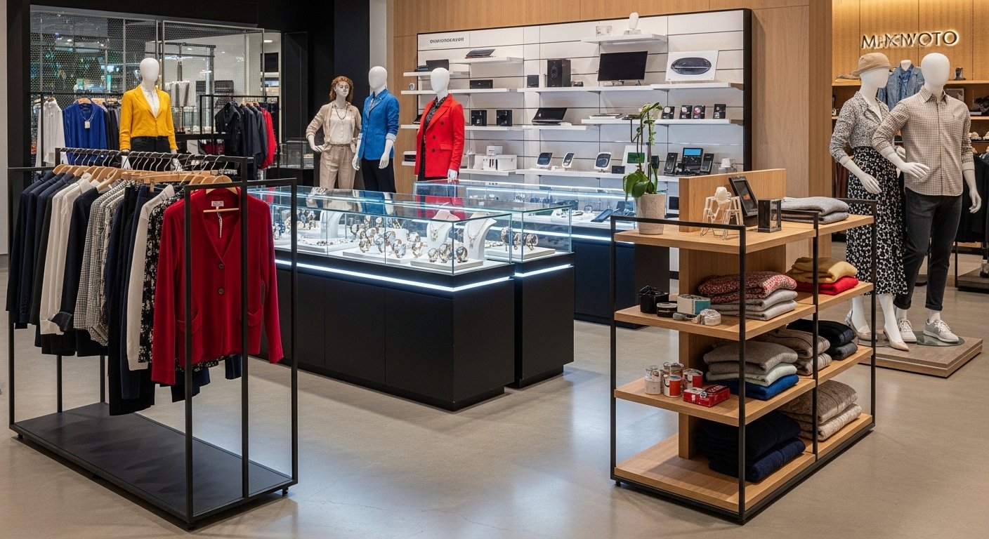 visual merchandising display fixtures