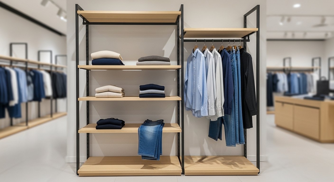 Effective retail display fixtures Effective retail display fixtures in a modern store