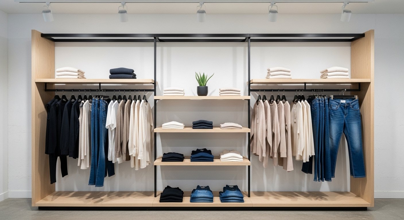 display fixtures Luxury vs Low-end painting standards in shopfittings