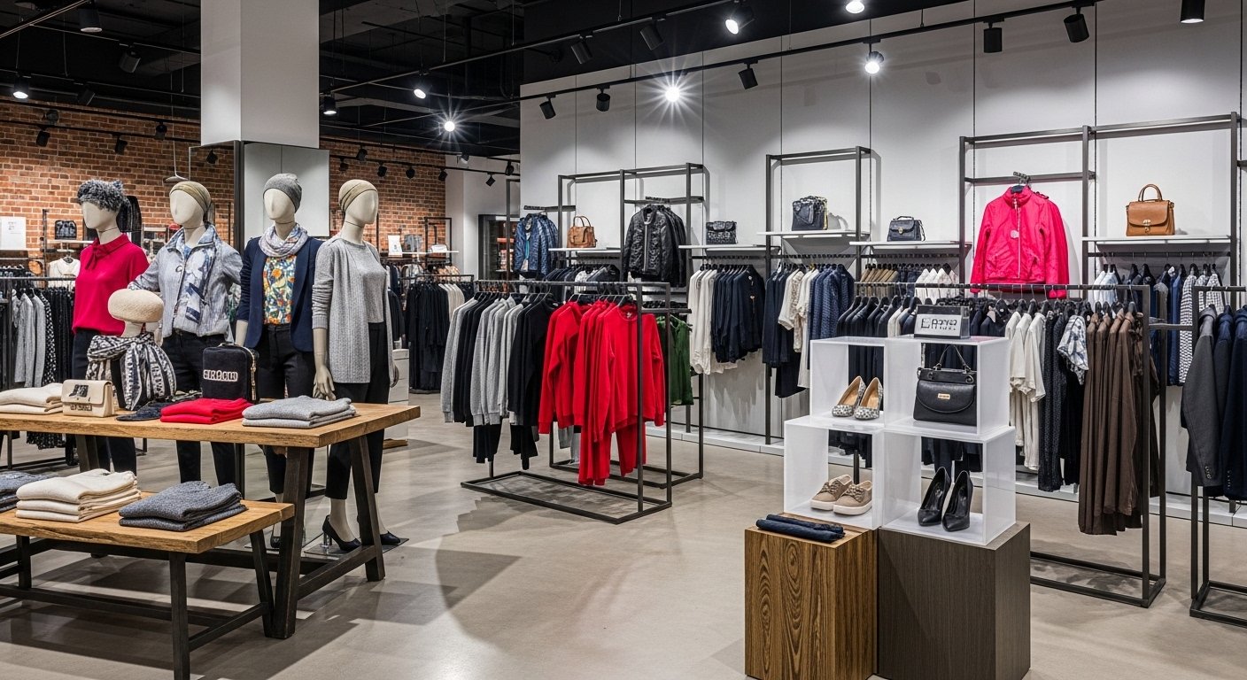 How does a store’s layout and fixture arrangement impact foot traffic and conversion rates?