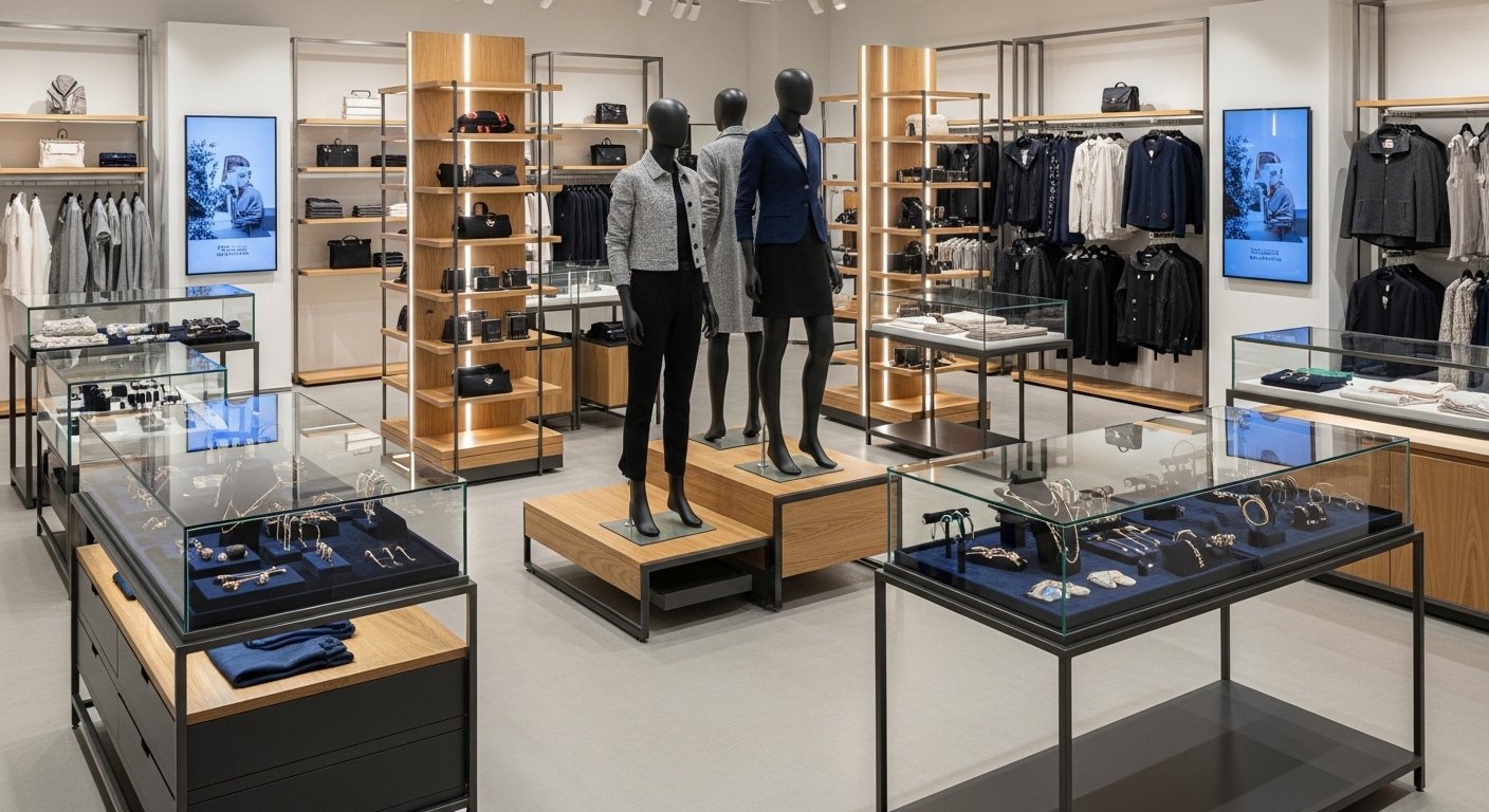 In what ways does the aesthetic of display units improve the overall customer shopping experience?