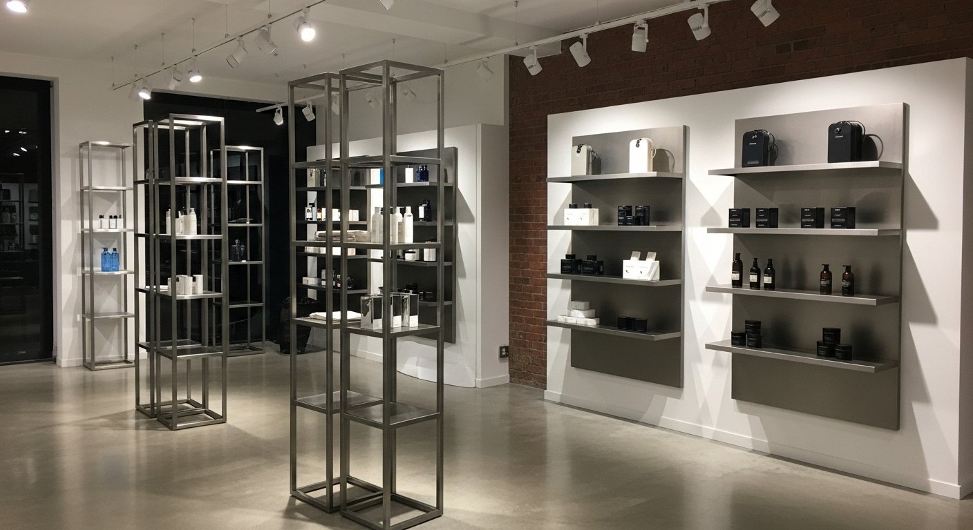 metal display fixtures